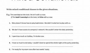 Conditionals Worksheets With Answers