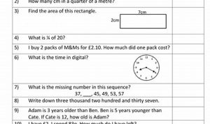 Printable Year 4 Maths Worksheets