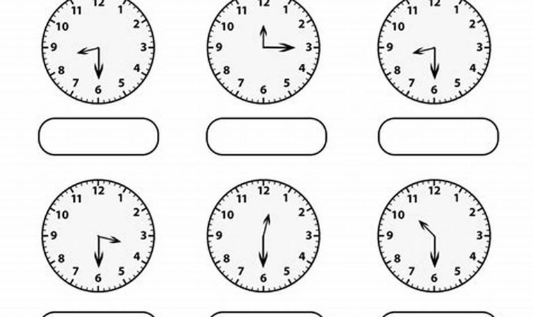 Telling Time Worksheets 2nd Grade