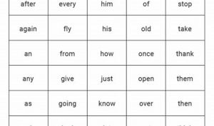 Free Printable Sight Word Worksheets For First Grade