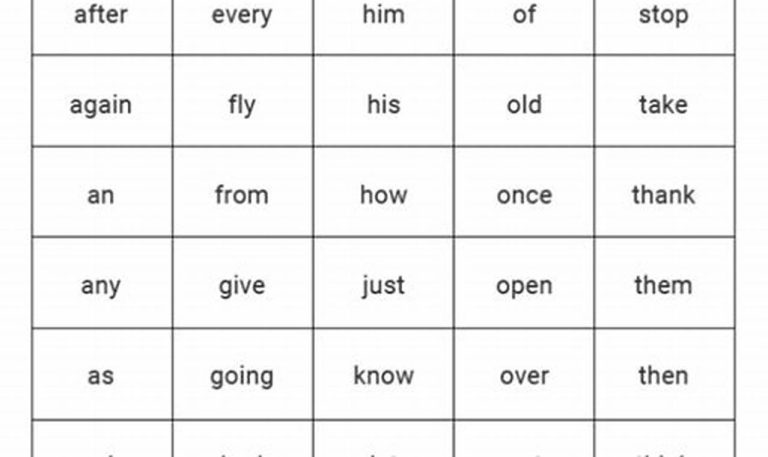 Free Printable Sight Word Worksheets For First Grade