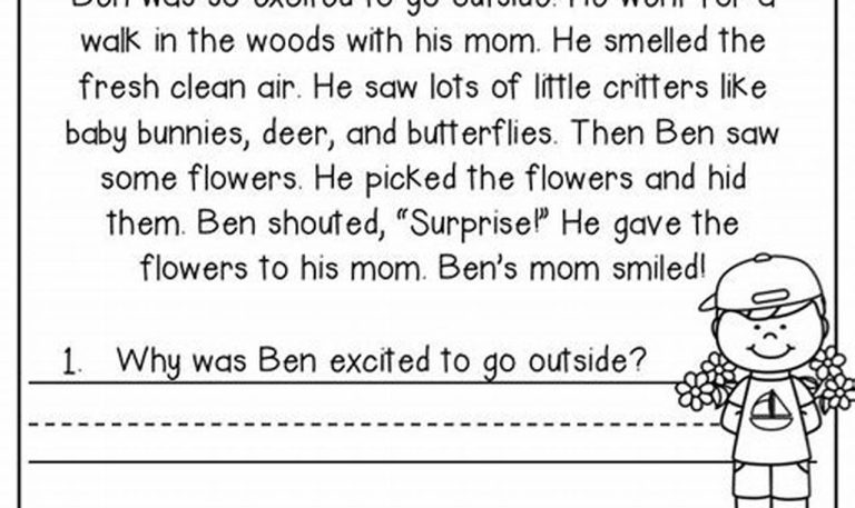 Grade 2 Reading Comprehension Worksheets For 2nd Grade