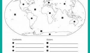 Continents And Oceans Worksheet Free