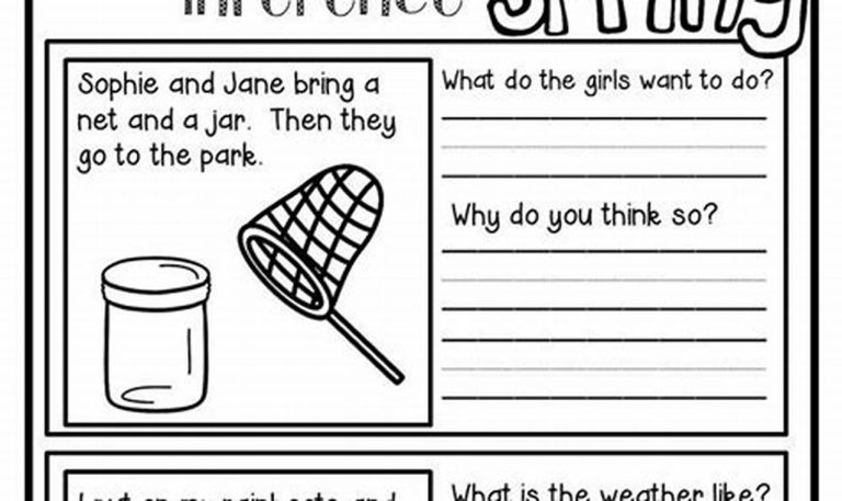 Spring Worksheets For 1st Grade