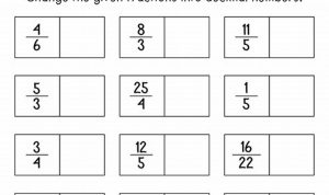 7th Grade Grade 7 Fractions To Decimals Worksheet