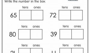 Place Value Tens And Ones Worksheets Grade 1