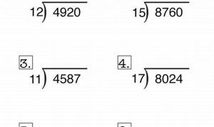 Long Division Questions No Remainders Year 6