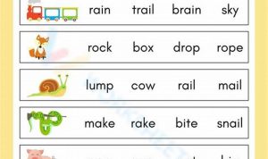 Grade 1 Rhyming Words Worksheets