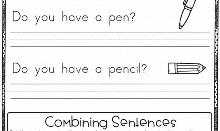 Third Grade Handwriting Practice Sentences Free