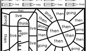 Free Printable First Grade Sight Words Worksheets