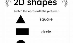 Printable 2d Shapes Worksheets For Grade 1