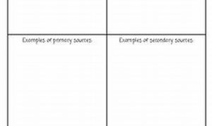 Primary And Secondary Sources Worksheet 3rd Grade