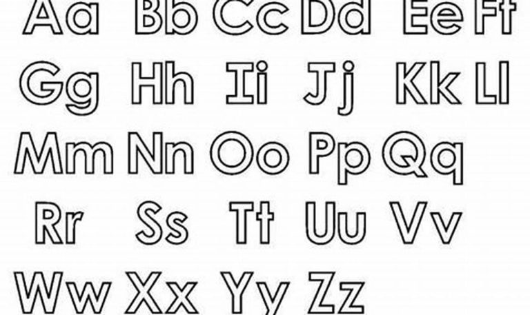 Alphabet Letters Big And Small Printable