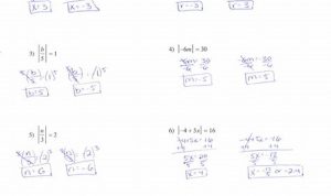 Solving Absolute Value Equations Worksheet Answer Key