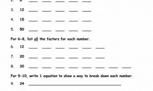 Factors And Multiples Worksheet For Grade 4 With Answers