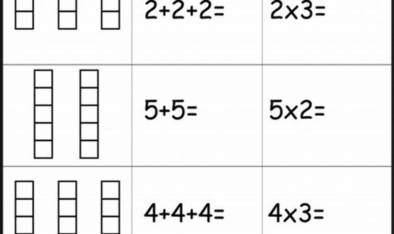 Beginner Multiplication Worksheets For Grade 2