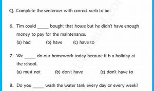 Grade 5 Modal Verbs Worksheets With Answers