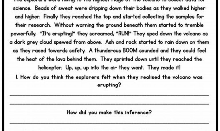 Free Printable Inference Worksheets For 5th Grade