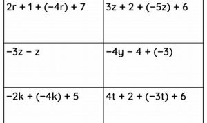 Algebraic Expressions Worksheets With Answers