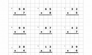 2 Digit By 2 Digit Multiplication Worksheets