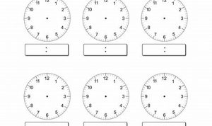 Printable Blank Clock Worksheets