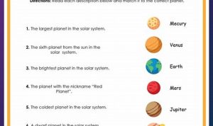 Science Worksheets For Grade 5 Solar System