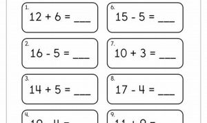 2nd Grade Adding And Subtracting Within 20 Worksheets