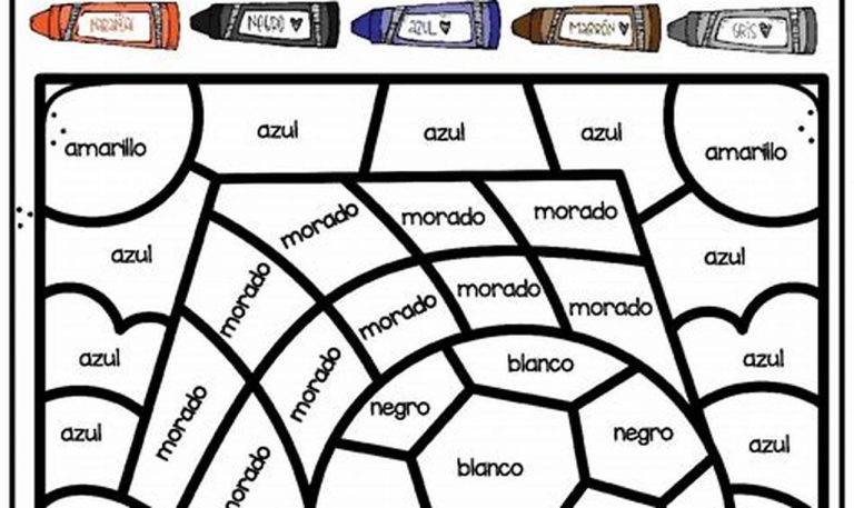 Spanish Worksheets Colors