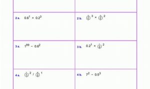 Eighth Grade Exponent Rules Worksheet 8th Grade