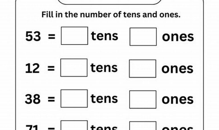 Hundreds Tens And Ones Worksheets 2nd Grade