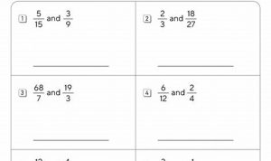 Ratio And Proportion Worksheet