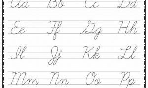 Free Printable Cursive Handwriting Worksheets