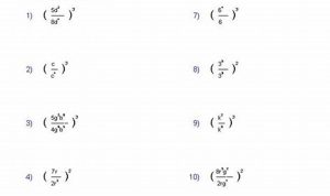 Exponents Worksheets Grade 8