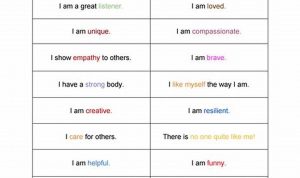 Printable Positive Affirmation Free Printable Anxiety Worksheets For Kids