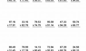 Long Multiplication Worksheets Grade 7