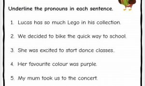 English Worksheets For Grade 5 Pronouns