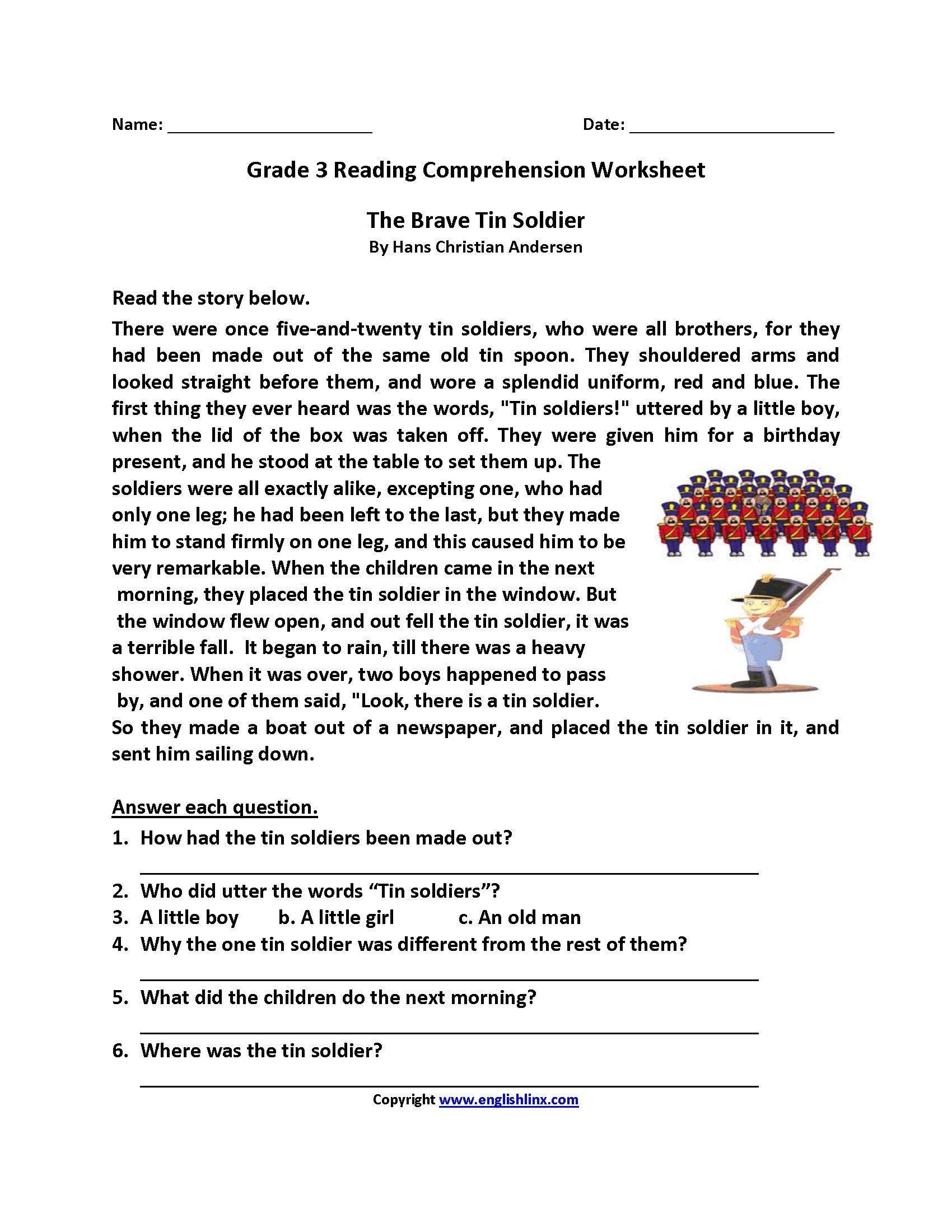 Year 3 Reading Comprehension