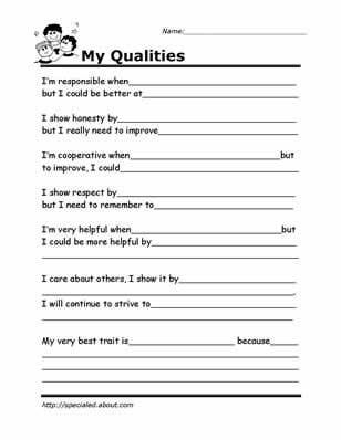 Social Skills Worksheets